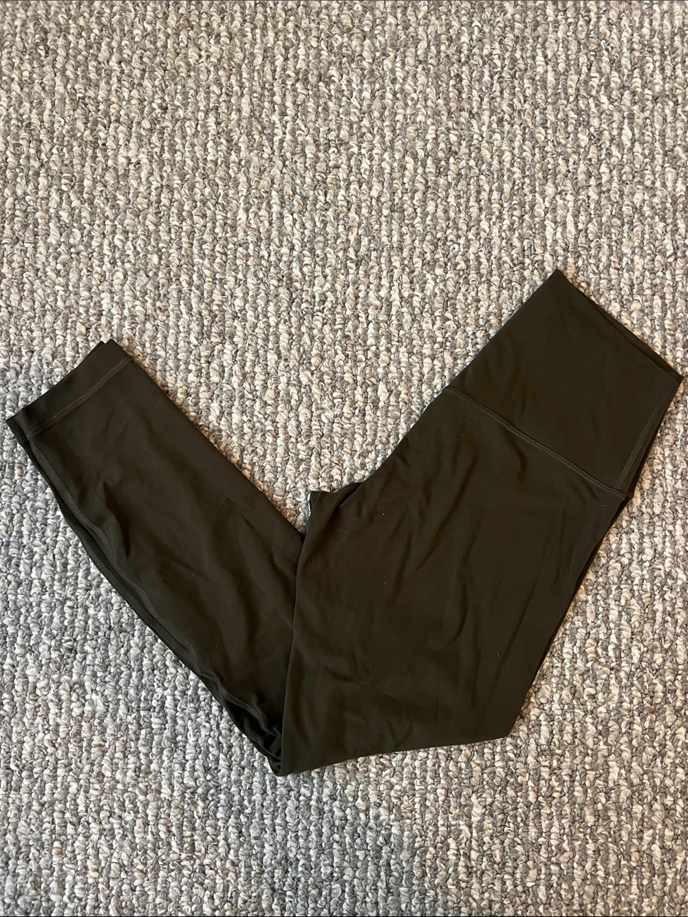 Lululemon Olive Green 25” High-Waist Align Pants.